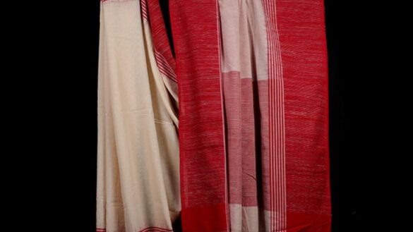 The significance of ‘laal paar saree’ might be a story without a beginning but it is undoubtedly the most beautiful armour for a Woman, for a Devi and a Goddess.